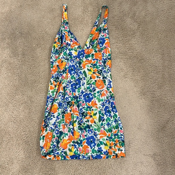 Privacy Please/ Revolve Floral Print Mini Dress Size Extra Small Condition 9/10 - Picture 2 of 5